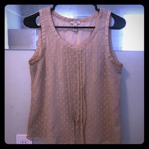 J Crew Cream Polka Dotted Top